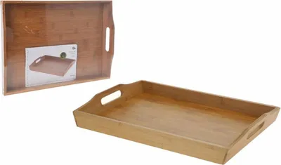 Produktbild von ORION Bambustablett Serviertablett aus Bambus 43x29x5 cm