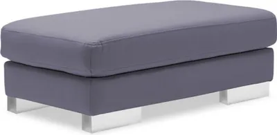 Produktbild von XXL Club Fußhocker Club Lounge Hocker Pufa Leder Ottoman Designer Textil Neu