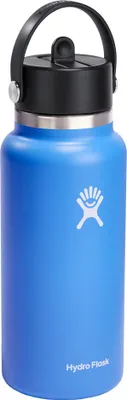 Produktbild von Hydro Flask 32 oz Wide Mouth with Flex Straw Cap blau 946 - cascade