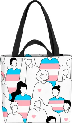 Produktbild von VOID Herz LGBTQ Menschen Tasche 33x33x14cm,15l Einkaufs-Beutel Shopper Einkaufs-Tasche Bag