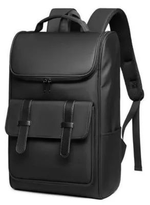 Image de Sac à dos professionnel, imperméable, pour ordinateur portable de 15,6 pouces, idéal pour le travail, l'école, les loisirs, l'université et les voyages, couleur noire