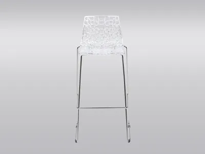 Produktbild von Grand Soleil Küchenbarhocker 74 cm design Spider Slitta - Transparent