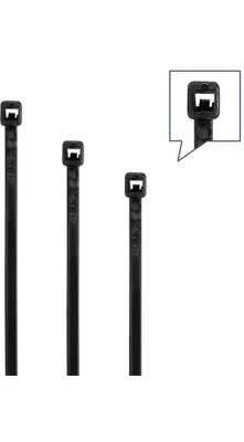Immagine prodotto di Set di fascette per cavi 350 pezzi PA 6.6 nero/stabile ai raggi UV