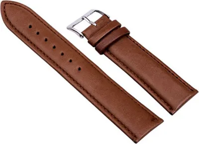 Produktbild von Uni Fashion Kunstleder Universal-Uhrenarmband Ersatzarmband-Braun,16mm