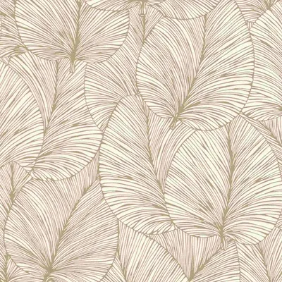 Obrázok produktu pre Netkaná tapeta 456622 Tapeta Botanical Jungle 53 x 1005 cm Rasch Selection Biela Zlatá