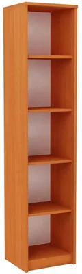 Produktbild von MATKAM Offenes Hochregal BODO R40O, B40 x H182 x T35 cm, 4 Bretter und 5 Fächer, Vielseitiges Design für Bücher und Ordner (Erle)