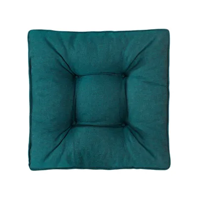 Produktbild von Best Wool Sitzkissen 60x60 cm für Rattan Gartenmöbel – Outdoor Loungekissen aus 100% Polypropylen formstabil wetterfest und weich Petrol