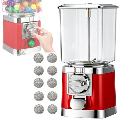 Kapselspender, Münzbonbon-Spender, 10 Chips inklusive