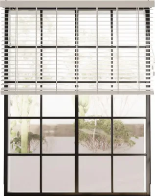 Produktbild von Cocoon Bambus Jalousien 60 x 130 cm - 50 mm Lamellen für Innen - Weiß