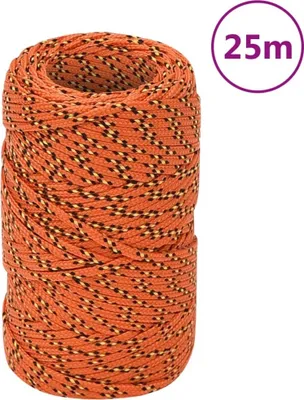 Produktbild von Praktischen Bootsseil Orange 2 mm 25 m Polypropylen - Gartenmöbel & Zubehör CHY5439018