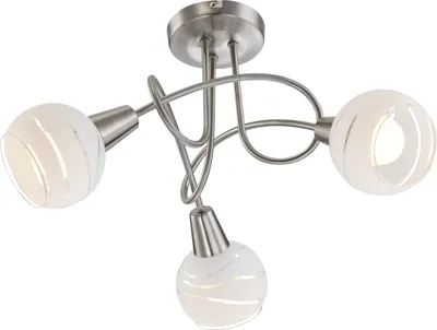 Produktbild von Globo Lighting Deckenleuchte Metall Nickel matt, 3x E14 LED