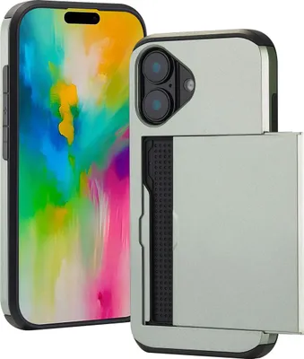 Zdjęcie produktu dla imoshion Etui z uchwytem na kartę do Apple iPhone 16 - Zielony