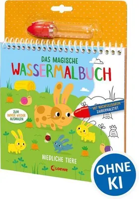 Produktbild von Das magische Wassermalbuch - Niedliche Tiere