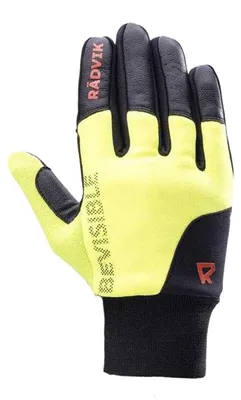 Produktbild von Radvik - "Frost BV Gts" Radfahrer-Handschuhe für Herren, Leder PP15064 (M) (Schwarz/Gelb)