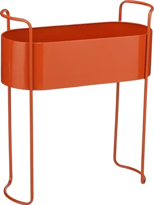 Zdjęcie produktu dla Mica Decorations Moritz Stojak na rośliny – doniczka na kwiaty i rośliny domowe – do użytku wewnątrz pomieszczeń – 55 x 24 x 65 cm – żelazo – czerwony