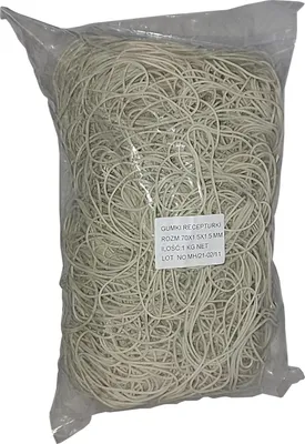 Produktbild von 1 kg Gummiringe weiß 70 mm Ø 1,5 x 1,5 mm breit