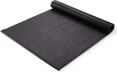 Produktbild von Famanu Fitnessmat - Multifunktionale Bodenmatte für Fitnessgeräte - 3 Größen - Antrazit