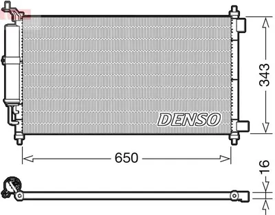Zdjęcie produktu dla Skraplacz klimatyzacji DENSO DCN46020