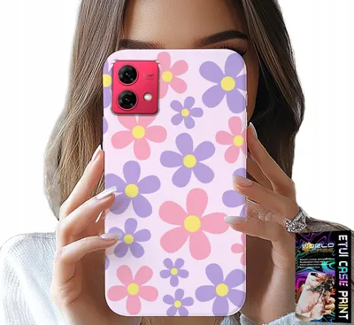 Zdjęcie produktu dla Etui Do Motorola Edge 40 Neo - Kolorowe Stokrotki, Stokrotka, Kwiatki