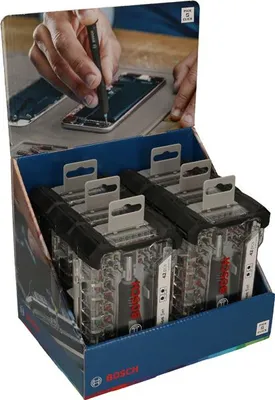 Produktbild von Schraubendreher-Set mit Präzisions- und Standardbits, Display, 6x 42-tlg