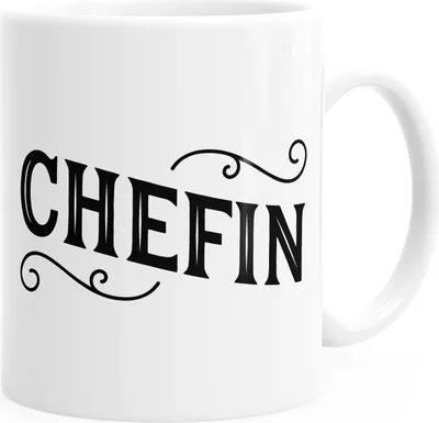 Produktbild von Kaffee-Tasse Chefin einfarbig MoonWorks® weiß unisize