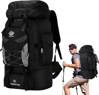 Zdjęcie produktu dla Plecak turystyczny 80 l, wodoodporny, duży, do trekkingu