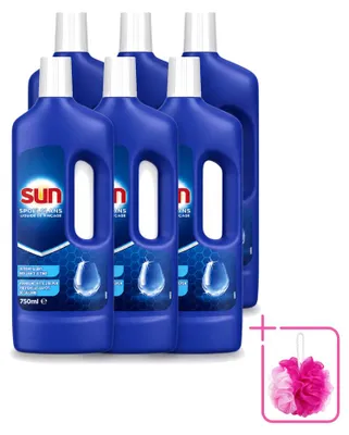 Produktbild von 6 x Sun Klarspüler für Geschirrspülmaschinen - 750 ml - Sparpackung - 6 Stücke