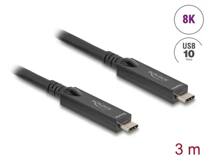 Productafbeelding van Delock USB-kabel - 24-polige USB-C (man) naar 24-polige USB-C (man)