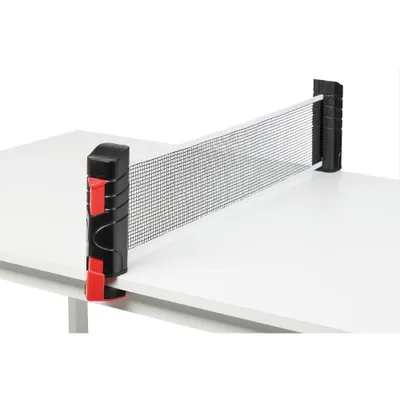 Produktbild von Idena - Ausziehbares Tischtennisnetz, zur einfachen Montage an Tischplatten, ideal für Unterwegs, im Urlaub oder im Garten