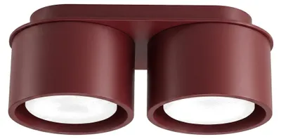 Image de Plafonnier MODO 2 bordeaux Gx53 2xGx53 10 W en aluminium 8 x 10 x 21 cm Sollux Lighting