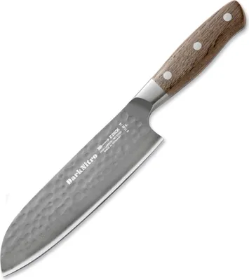 Image de Couteau Santoku F.F.DICK DarkNitro 18 cm Couteau de cuisine Style professionnel japonais Coupe précise pour la cuisine asiatique Durable et inoxydable