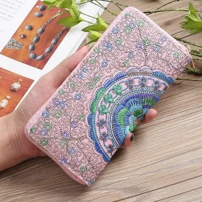 Produktbild von Mandala Geldbörse Rosa – Stilvoll & Geräumig für Damen KP15366