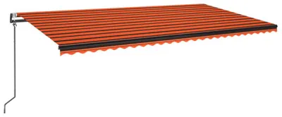 Zdjęcie produktu dla Automatycznie zwijana markiza, LED i czujnik wiatru, 600x300 cm