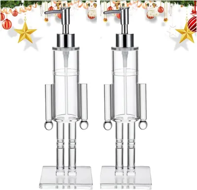 Produktbild von Nussknacker-Spender aus Acryl, 300 ml, dekorative Weihnachtspumpe, für Bad/Küche