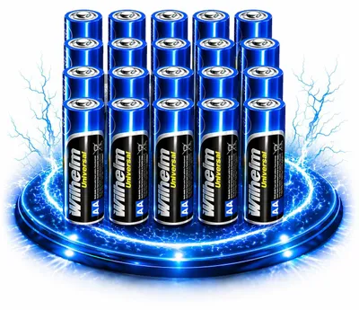 Produktbild von 20 AA Mignon Wilhelm Universal Alkaline Batterien im Shrink LR6