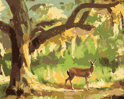 Produktbild von Zuty - Malen nach Zahlen - RICKE UND BAUM (D. RUSTY RUST), 40x50 cm, ohne Keilrahmen