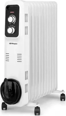 Obrázok produktu pre Orbegozo RL 2500, Olejový elektrický ohrievač, Olej, Vnútorný, Biela, Otočné, 2500 W