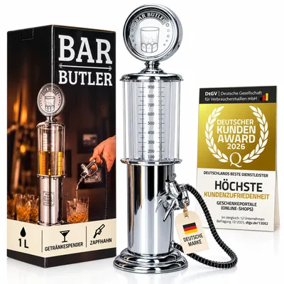 Getränkespender Retro 1000 ml – Bierdispenser mit Zapfhahn