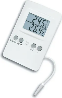 Productafbeelding van TFA Dostmann Binnen- en buitenthermometer met maximaal- en minimaalwaarden (modelnummer: 30.1024)
