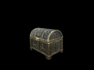 Imagen del producto de Caja nórdica decorativa – Caja con apariencia de bronce, pintada a mano, de 9 cm × 6 cm × 7 cm, modelo WU77832A4