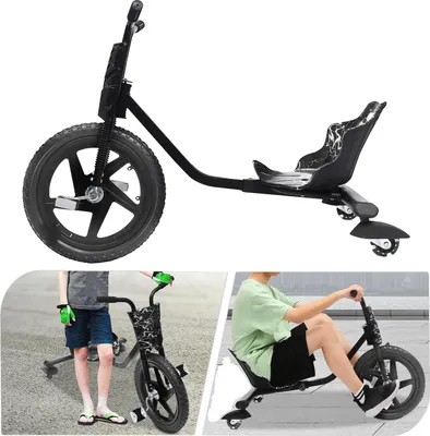 Produktbild von Drift Trike, Maximale Tragfähigkeit 80 kg, Geeignet für Kinder ab 6 Jahren, Größe 90*68*60 cm, Menschliche Antriebskraft, 3-Rad-Design