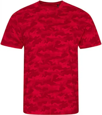 Produktbild von Just Ts & Polos JT034 | Herren Camo T - Farbe: Red Camo - Größe: XL