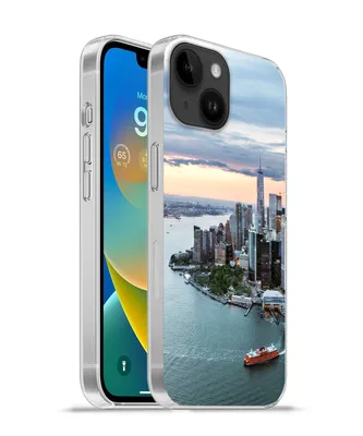 Produktbild von MuchoWow® Handyhülle Schutzhülle Hülle für Apple iPhone 14 - Softcase Luftaufnahme von New York Silikon Softcase Handy Hülle - Mobiltelefonhülle