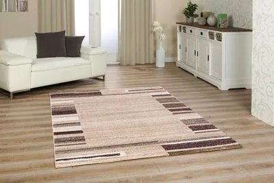 Produktbild von Teppich Mozart 120x170 cm modernes Design pflegeleicht für Fußbodenheizung