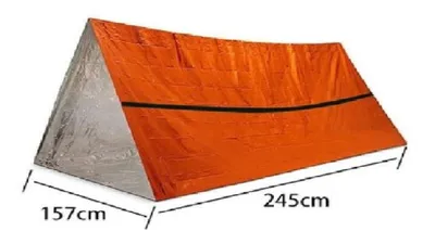 Produktbild von TENT 245x 157 thermal rescue essential 1033 camping travel survival + 120 decibel alarm pfeife