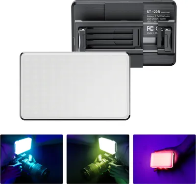 Produktbild von Taschen-Clip-on-LED-Videoleuchte, Computer-Tablet, Handy-Videokonferenzleuchte, 2500 K-9000 K, dimmbar, integrierter Akku fuer Online-Meetings, Live-Streaming, Selfie