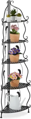Produktbild von Famanu Pflanzenregal 5 Etagen - Vintage Look, Schwarz