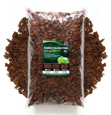 Produktbild von Forest Floor Pine Grob 20 Liter – Pinienrinde Einstreu für Terrarien & Reptilien