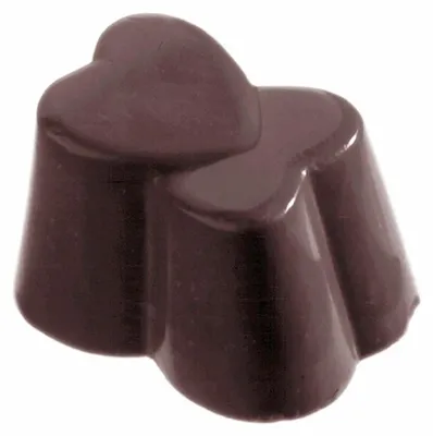Immagine prodotto di Stampo per cioccolato - Cuore doppio,  Quantità: 3 x 9