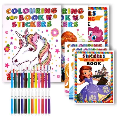 8-teiliges Mini-Kinder-Malbuch-Set mit Aquarellstiften